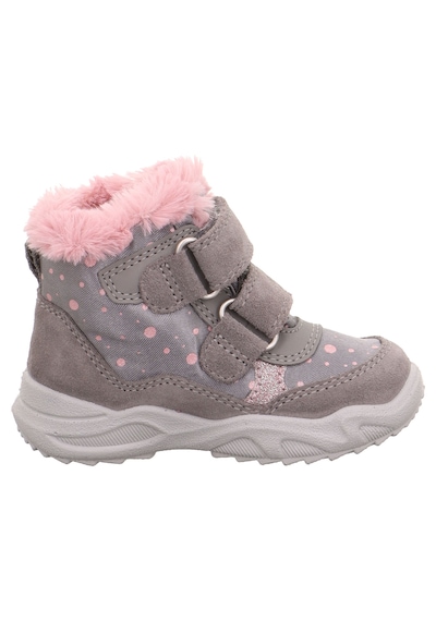 Superfit 1-009226 Glacier Çocuk Gri Gore-tex Bot Gri - Pembe