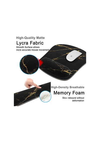 Tr Klavye Bilek Desteği Hafızalı Köpük Ergonomik Mouse Pad Bilgisayar Bilek Destek Seti İle Ev, Ofis İçin Kaymaz K