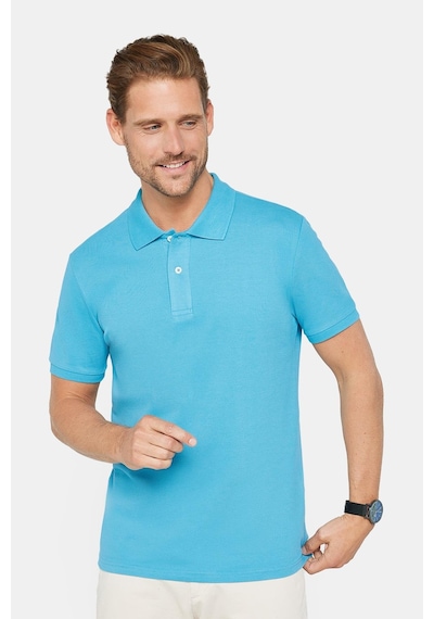 Tudors Erkek Slim Fit Dar Kesim %100 Pamuk Düz Pike Mavi Polo Yaka Tişört-30497 Mavi Tudors Erkek Slim Fit Dar Kesim %100 Pamuk Düz Pike Mavi Polo Yaka Tişört-30497 Mavi
