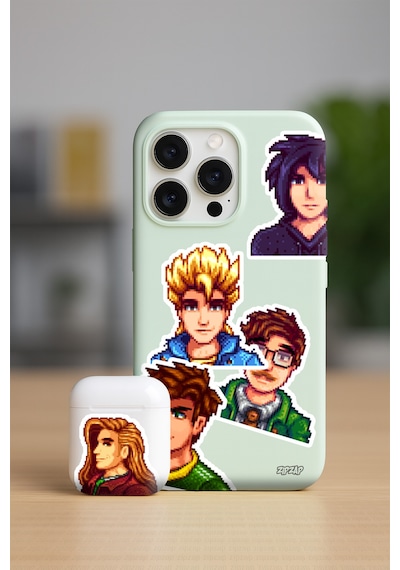 Stardew Valley Oyunu Telefon Laptop Bullet Journal Yapışkanlı Folyo Sticker Paketi 25 Adet Çok Renkli