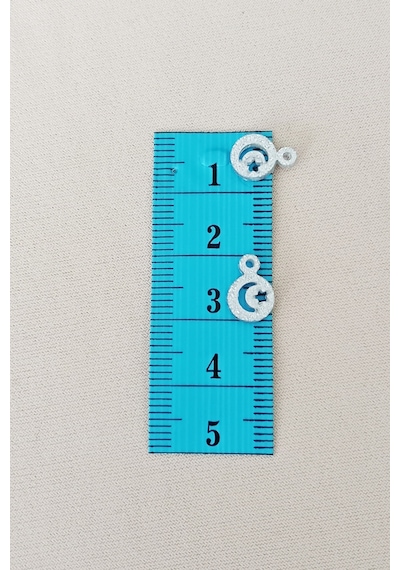 Oya Abiye Bileklik Kolye Pleksi Metalik Plastik Pul Gümüş Renk 8 Gram 100 Adet - Bnc516