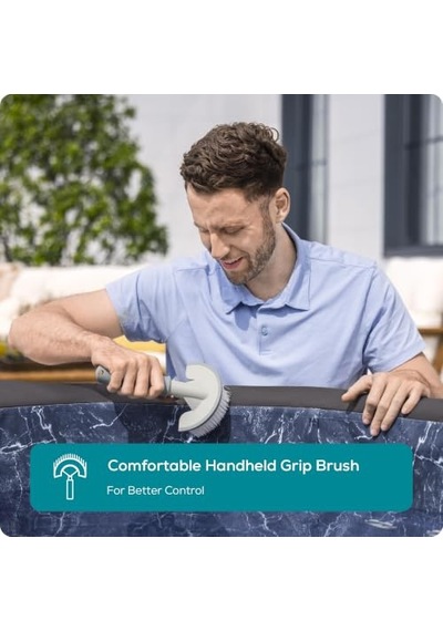 Bestway Temizlik Seti Lay Z Spa 3 Adet Ağ Temizleme Fırçası Ovma Eldiveni Açık Ahşap