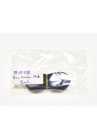 8mm Isı İle Daralan Siyah Makaron 5 Metre, Daralma Oranı 2/1, Çalışma -55/+125 Derece