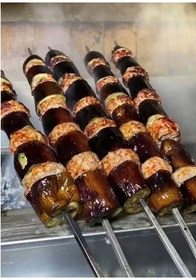 Mangal Seti 33 Parça -10 Ciğer Şişi,10 Kuşbaşı Şişi,6 Adana Kebap Şişi ,6 Patlıcan Şiş,şiş Kabı