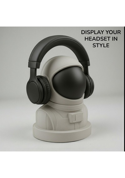 Happy3dworld Astronot Figürlü Kulaklık Standı, 3d Baskı Gaming Masaüstü Dekor