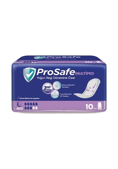 Prosafe Multiped Yoğun Regl Dönemine Özel Medium 10 Lu