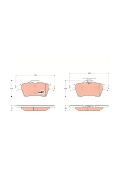 Nissan Primera P12 Arka Fren Balatasi 2003-2011 Trw Gdb1621