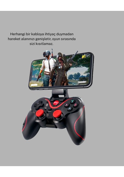 Northcity Kablosuz Bluetooth Gamepad - Tek Cihaz Destekli, Ergonomik Oyun Kumandası