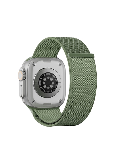 Watch 44mm Uyumlu Kordon Wiwu Wb501 Cloudflex Serisi Hasır Örgü Strap Kayış Yeşil
