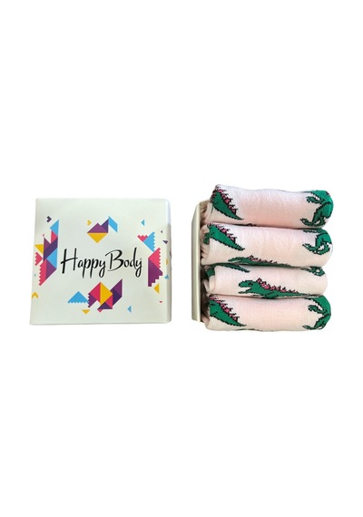 Happy Body (Art.24287)4Lü Set Penye Tenis Çemberli Kolej Çorap