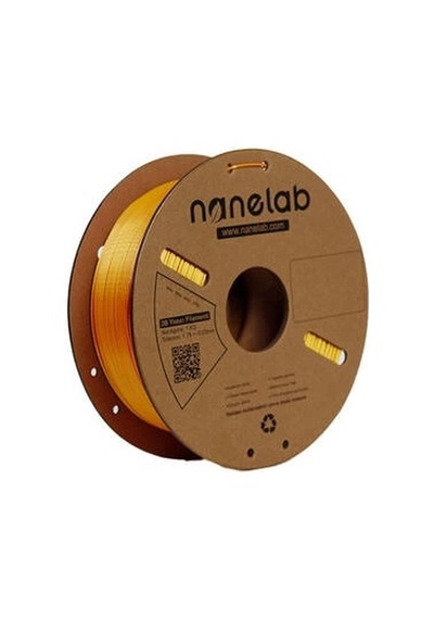 Nanelab Çift Renkli Silk Pla Filament - Altın-kırmızı - 1.75mm - 1kg