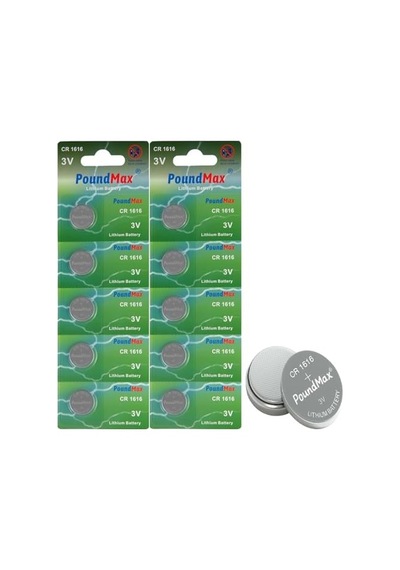 Poundmax 10 Adet 1616 Cr1616 Dl1616 3v Lityum Madeni Para Pil