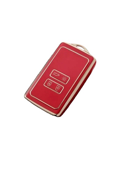 Autohan Keys Lüx Renault Clio E-tech Austral Megane E-tech Megane 4 Clio 5 Kırmızı Altın Nano Anahtar Kılıfı