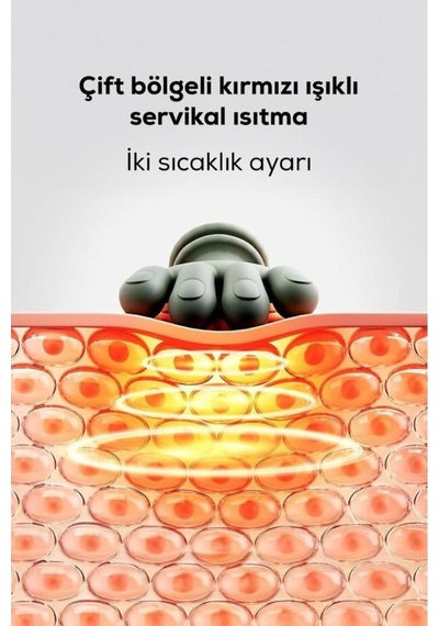 Miga Isıtmalı El Şekilli Şarjlı Masaj Cihazı- Insan Eli Hissi Veren Boyun, Sırt , Omuz , Bacak Masaj Açık Yeşil