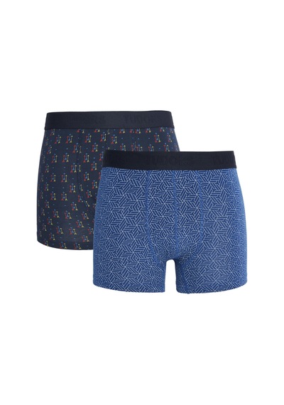 Tudors Erkek 10'lu Likralı Pamuklu Esnek Kumaş Premium Seri Boxer-42634 Çok Renkli