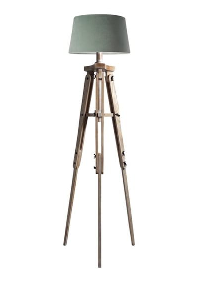 Piega Tripod Lambader Abajur Avize Aydınlatma Ahşap Fosil Eskitme Diğer