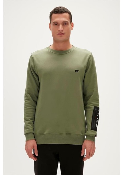 Bad Bear Be Cool Crewneck Erkek Sweatshirt Yeşil S-xxl 001