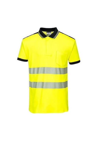 Portwest T180-pw3 Hı-vıs Polo Tişört Sarı/turuncu