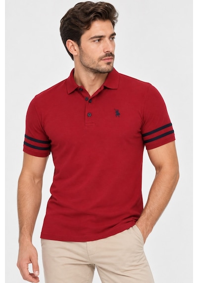 T9585 Dewberry Erkek T-shırt-bordo Optik