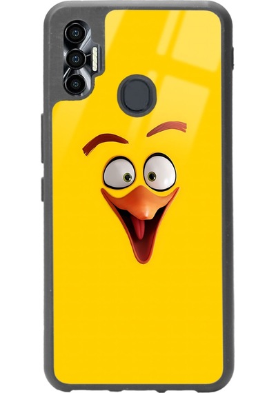 Tecno Spark 7 Pro Yellow Tasarımlı Glossy Telefon Kılıfı Çok Renkli