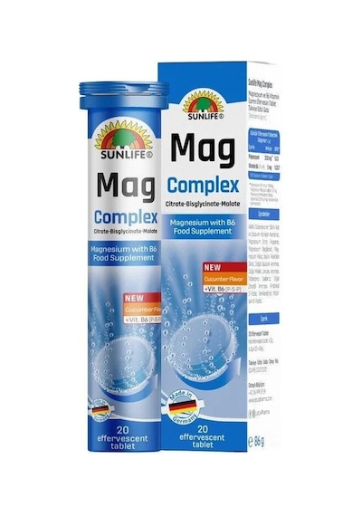 Sunlife Mag Complex Magnezyum 20 Efervesan Tablet