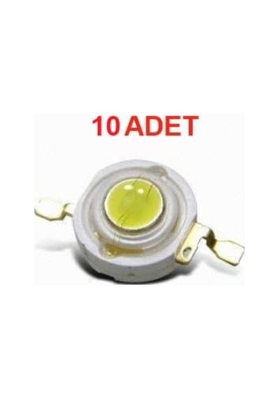 10 Adet 1W Power Led - 1 Watt Power Led Beyaz (467470582)