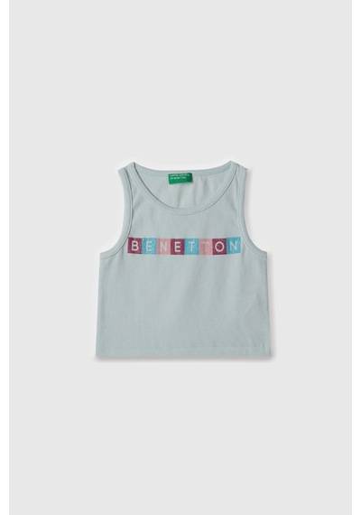 United Colors Of Benetton Benetton Kız Çocuk Atlet Yeşil