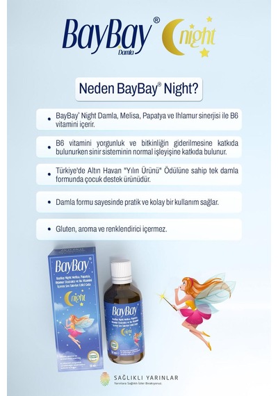Night Bitkisel Damla B6 Lı 50 Ml