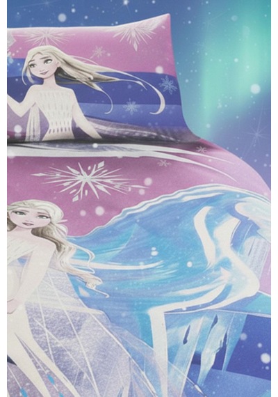 Özdilek Frozen Snow Disney Lisanslı Lastikli Fitted Çarşaf Çocuk Nevresim Takımı Tek Kişilik - Krem Krem