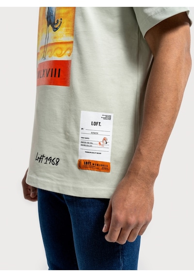 Loose Fit Erkek Tshirt K.kol Mint Yeşili