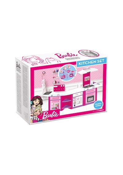 1614 Dolu Barbie Mutfak Seti  3'Lü