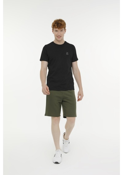 Kinetix M-Sn220 Bsc C T-Shırt 3Fx Siyah Erkek Kısa Kol T-Shirt