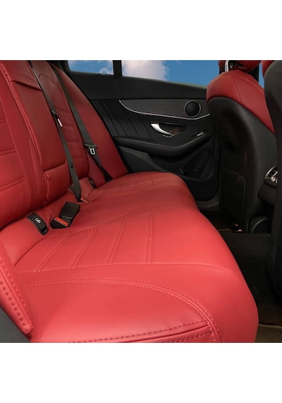 Mercedes Benz C200 Uyumlu Araca Özel Deri Oto Koltuk Kılıfı 15827