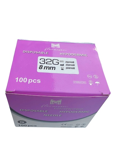 Mezoterapi İğne Ucu 32g 8 Mm 100 Adet / Kutu