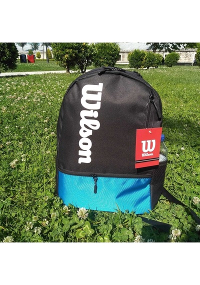 Shopiolog Wilson Mavi Sırt Çantası Unisex Çift Gözlü Çanta Mavi