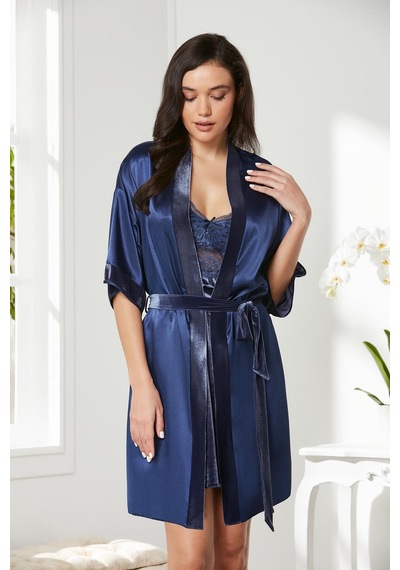 Pierre Cardin Kadife Saten Dantelli Gecelik Ve Sabahlık Takımı 4045 001 Pierre Cardin Kadife Saten Dantelli Gecelik Ve Sabahlık Takımı 4045 001