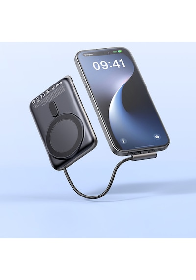 Mc-1811 10.000 Mah Manyetik Kablosuz Şarj Cihazı Dahili Type-c Ka