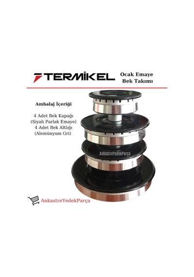 Termikel Uyumlu Ankastre Set Üstü Ocak Bek Takımı Seti Komple - 484769596