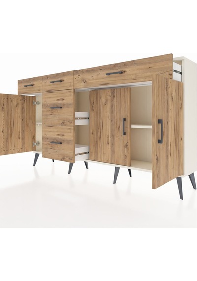 Arges Konsol 2 Raflı 5 Çekmeceli 3 Kapaklı 176x30x99 Aytaşı-çam Atlas Çam - Aytası Arges Konsol 2 Raflı 5 Çekmeceli 3 Kapaklı 176x30x99 Aytaşı-çam Atlas Çam - Aytası