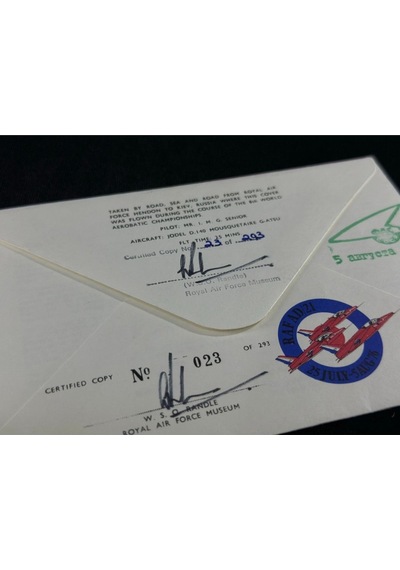 1976 Kiev Akrobatic Uçuş Dünya Şampiyonası Fdc Izlak İmzalı Limitli 293'den 23. İlk Gün Zarfı  Teşhir Ürün