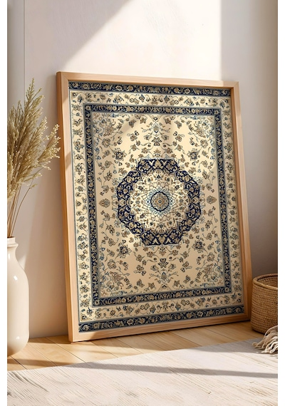 Premium Osmanlı Lacivert Madalyon Motifli Çerçeveli Tablo - Lüks Ramazan Serisi Klasik Duvar Dekoru Kayın Premium Osmanlı Lacivert Madalyon Motifli Çerçeveli Tablo - Lüks Ramazan Serisi Klasik Duvar Dekoru Kayın
