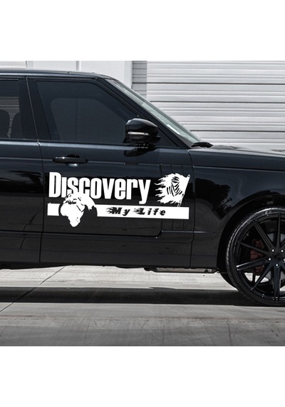 60 X 24 cm - Discovery Dakar Araba sticker. Sağ Sol Set
