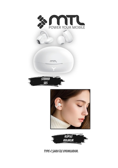 Ows Klipsli Kablosuz Bt V5.4 + Edr + Anc Kulak Üstü Premium Sporcu Kulaklığı Mt930