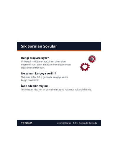 Trobus Araç Start Stop Düğmesi Çerçeve Halkası Kristal Damla Taşlı Kırmızı