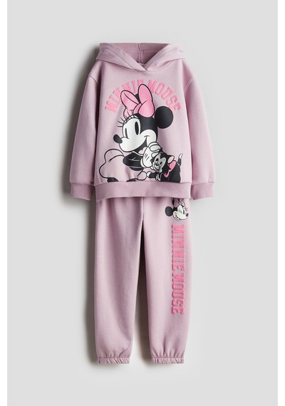 Minnie Kız Çocuk Eşofman Takımı Lila