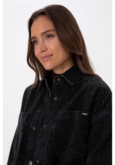 U.s. Polo Assn. Kadın Siyah Gömlek Jean 50309856-dn0027 Black