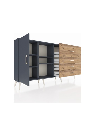 Arges Konsol 4 Raflı 4 Çekmeceli Tek Kapaklı 176x30x99 Antrasit-antrasit/çam Antrasıt/atlas Çam - Antrasıt Arges Konsol 4 Raflı 4 Çekmeceli Tek Kapaklı 176x30x99 Antrasit-antrasit/çam Antrasıt/atlas Çam - Antrasıt