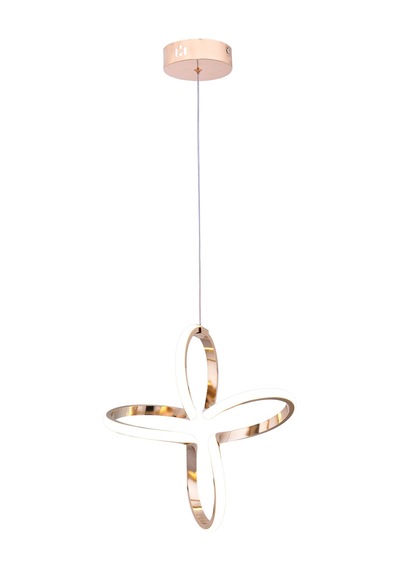 Lily Tek Top Led Sarkıt Avize,gold,3 Renk Yanabilen Led Avize, Modern Salon Oda Led Avize