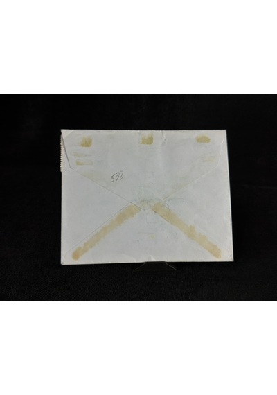 Uçak Postası Air Mail 1949 Yılından Bahama'lardan İngiltereye Postalanmış 2x 6d Pullu Taahhütlü Zarf