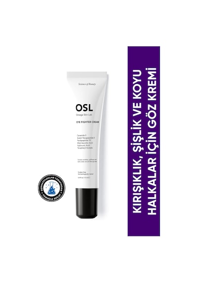 OSL Omega Skin Lab Fighter  Şişlik ve Koyu Halkalar İçin Göz Çevresi Kremi 15 ML